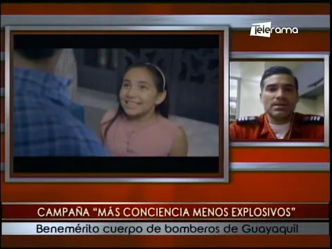 Campaña Más Conciencia menso explosivos Benemérito Cuerpo de Bomberos de Guayaquil