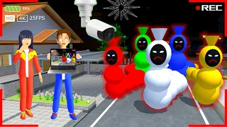 YUTA MIO TAKUT CCTV REKAM PENAMPAKAN POCONG WORM RAINBOW TERNYATA... 😱 SAKURA SCHOOL SIMULATOR