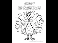 Thanksgiving Coloring Sheets
