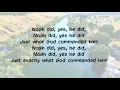 Download Lagu Noah Did, Yes, He did! | Bible Story Song | Bible Story of Noah | Noah Song| Children's Song