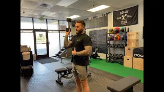 Dumbbell Bottoms Up Press