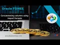 FDMEE Concatenating columns using Import Formats Hyperion FDMEE Tutorial