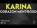 Karina - Corazón Mentiroso - Karaoke Instrumental - Bajo
