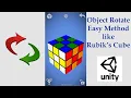 Drag To Rotate 3D Objects in Unity Like Rubik s Cube Rotate How to rotate Object in unity