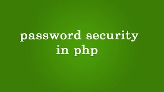 php password encryption decryption