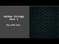 python strings 01 - Somali