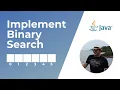 Binary Search in Java