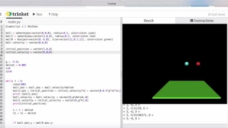 Vpython - Free fall