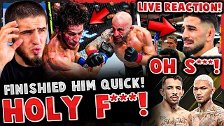 MMA Community REACTS Alexander Volkanovski vs Movsar Evloev! Ilia Topuria LIVE REACTION MERAB LOSS!