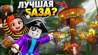 🤩ПОСТРОИЛИ МЕГА БАЗУ НА ДЕРЕВЬЯХ В ДЖУНГЛЯХ В 99 НОЧЕЙ В ЛЕСУ В РОБЛОКС!