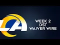 To Add Waiver Wire Week 2 Fantasy Football