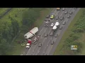 Tractor-trailer driver dies in crash on I-95 in Laurel