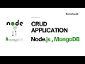 CURD Application with node js express js mongodb REST API