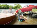 Download Lagu Using Our Boat to Save Kids Truck in Deep Water | Tractors for kids