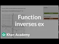 Understanding function inverses example Functions and their graphs Algebra II Khan Academy