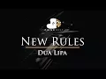 Download Lagu Dua Lipa - New Rules - Piano Karaoke / Sing Along / Cover with Lyrics