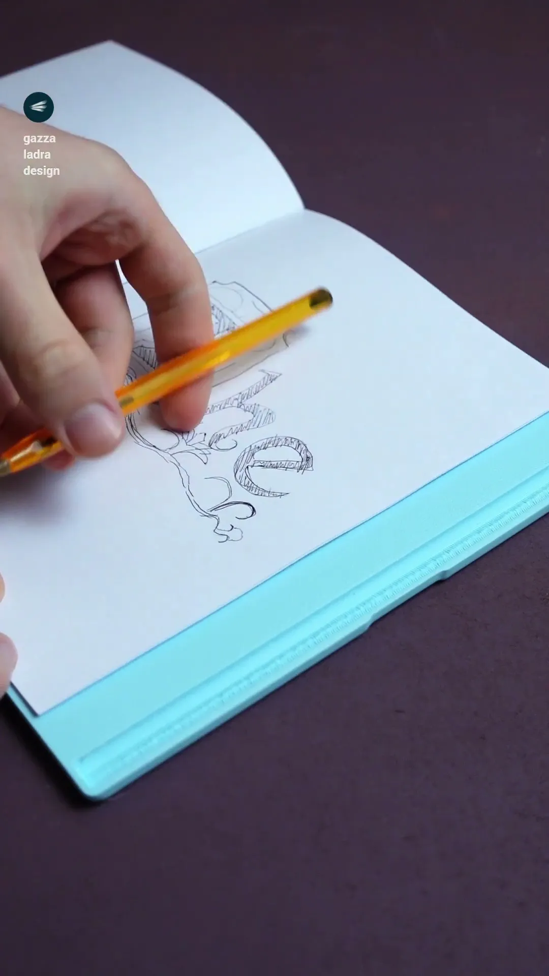 Notebook with pencil case
