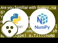 Create numpy matrix filled with NaNs