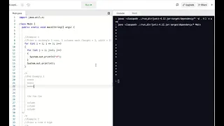 Example walkthrough helping a student debug Java code with a nested loop