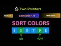 Sort an Array of 0s 1s 2s DNF Sorting Algorithm Leetcode 75