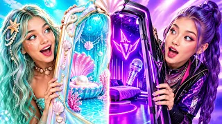 MİRA VS DENİZ KIZI ODA DÖNÜŞÜMÜ! ✨ KIRMIZI VS MAVİ DENİZ KIZI! 🧜‍♀️