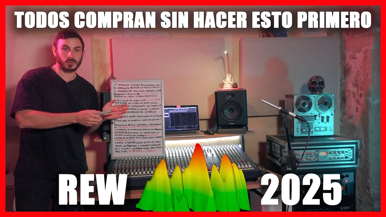 🤯TRATAMIENTO ACÚSTICO: lo que NADIE te ha enseñado sobre mediciones acústicas con REW✅