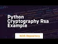 python cryptography rsa example
