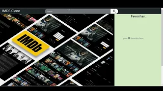 IMDB Clone app using HTML CSS and JS Coding Ninjas Skill test