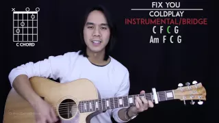 Download Fix You Guitar Tutorial - Coldplay Guitar Lesson |Tabs + Chords + Guitar Cover| MP3