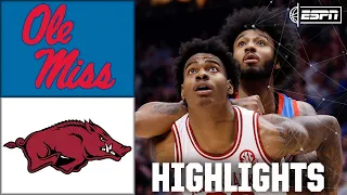 SEC Tournament Ole Miss Rebels vs Arkansas Razorbacks Full Game Highlights ESPN CBB