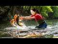 Download Lagu Harvesting A Lot Of Golden KOI Fish from ABANDONED Stream in 120 Days \u0026 Goes To Market Sell | Ming