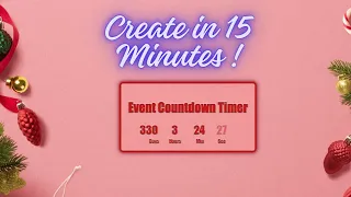 Create a Stunning Event Countdown Timer HTML CSS jQuery in 15 Minutes