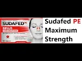 Sudafed PE Maximum Strength