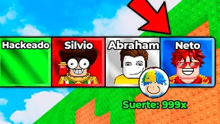 Usé FUERZA de YOUTUBERS en Patea un Lucky Block...