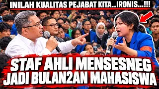 TEMUI MASSA AKSI DEMO‼️STAF AHLI MENSESNEG JADI BULAN2AN MAHASISWA