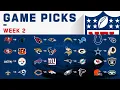 Week 2 NFL Game Picks NFL 2019