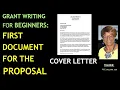 Grant Writing For Beginners THE NONPROFIT COVER LETTER with FREE TEMPLATES