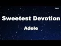 Download Lagu Sweetest Devotion Adele - Karaoke 【With Guide Melody】