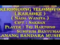 Lagu KERONCONG TELOMOYO,KARAOKE,( Nada Wanita ),Player : Tri Hartono,LANANG BANDARA MUSIK