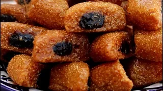 المقروط بالتمر الوجدي بالمذاق الأصيييل لديد وهشيش ومعسسسل 