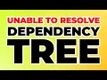 Solve NPM ERR CODE ERESOLVE Unable to Resolve Dependency Tree Fix