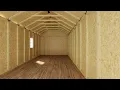 Best Barns Sierra 12x16 12x20 12x24 All Pre-Cut Wood Garage Kits - 2x4 Wall Studs Trusses