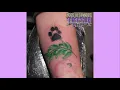 DOG PAW OLIVE BRANCH TATTOO