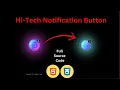 High-Tech Notification Button with Animation Hover Effects HTML CSS Code Showcase