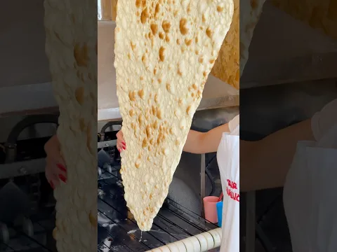 How crispy lavash is made and cut #armenia