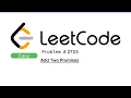 LeetCode Add Two Promises Using javascript