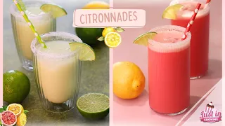 2 Recettes de Citronnades Ultra Rafraîchissantes pour l’été 🍋 Citron Framboise & Citron Vert Menthe