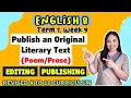 EDITING PUBLISHING Publishing Literary Text GRADE 8 MATATAG QUARTER 1 WEEK 8