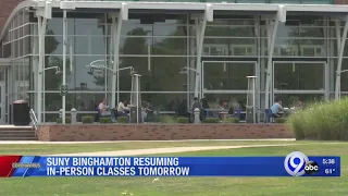 SUNY Binghamton resuming in-person classes on Thursday