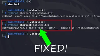 Fixing Python3 Can t Find main Module Error on Kali Linux